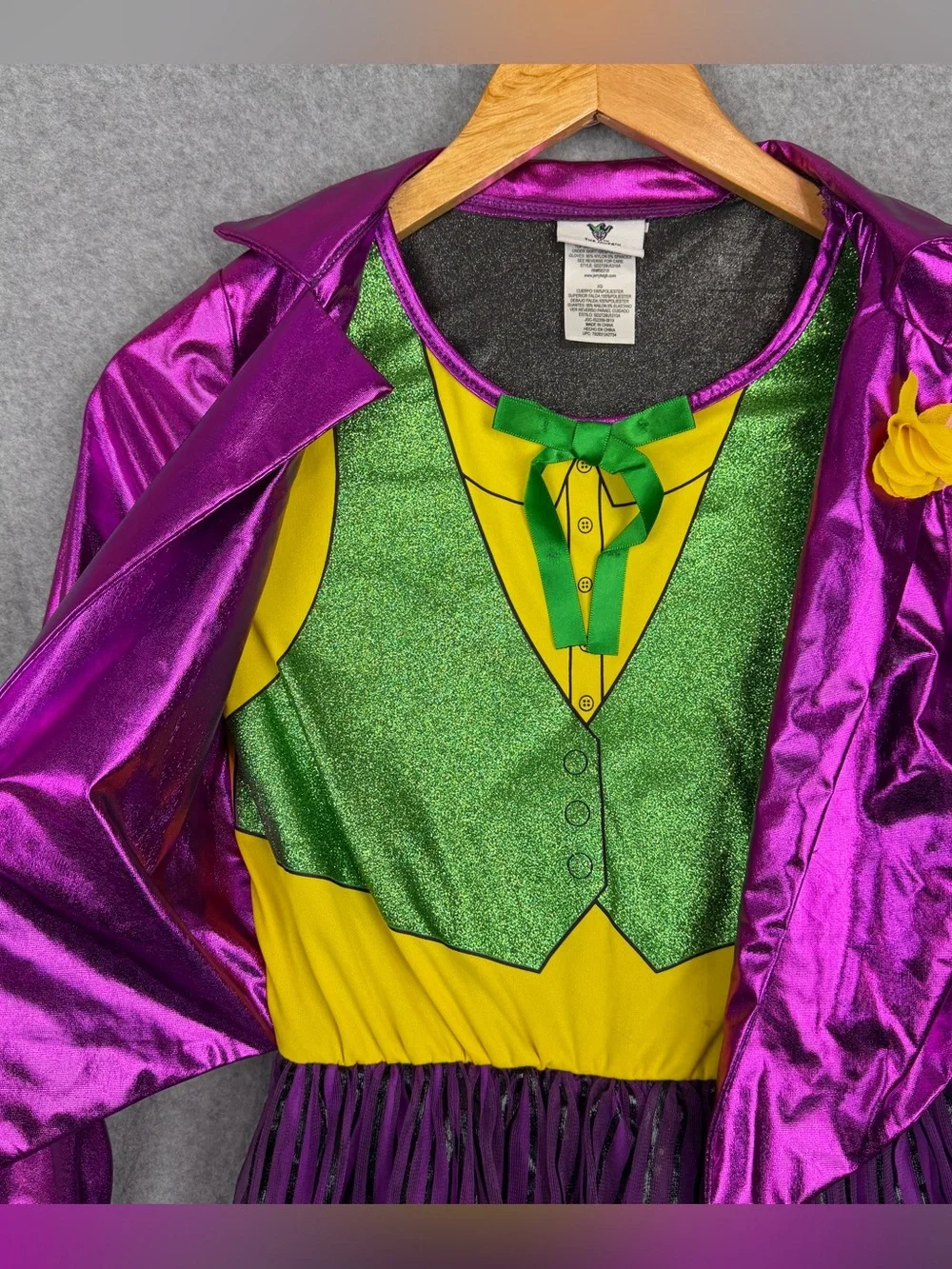 DC Comics The Joker Girls Costume Dress Girls XL Halloween